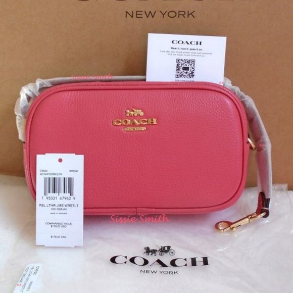 Coach Jamie Wristlet & Mini Skinny in Watermelon - Picture 2 of 14